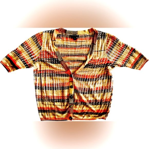 EUC | Worthington Cropped Button Down Lightweight Sweater | Size Large - Picture 9 of 9